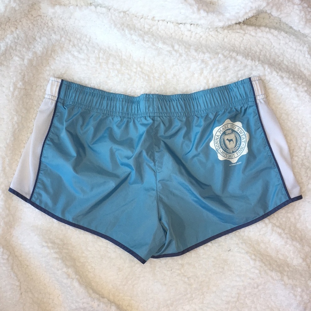 PINK running shorts (light-blue) - Picture 2 of 5